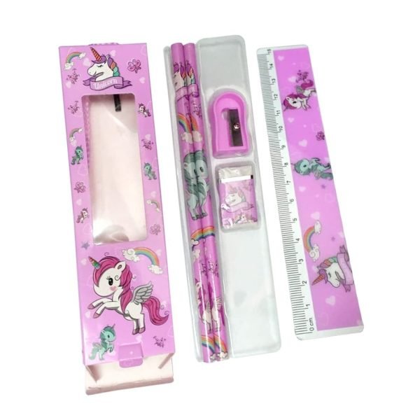 Unicorn Pencil, Eraser, Sharpener, Scale Gift set - Image 4