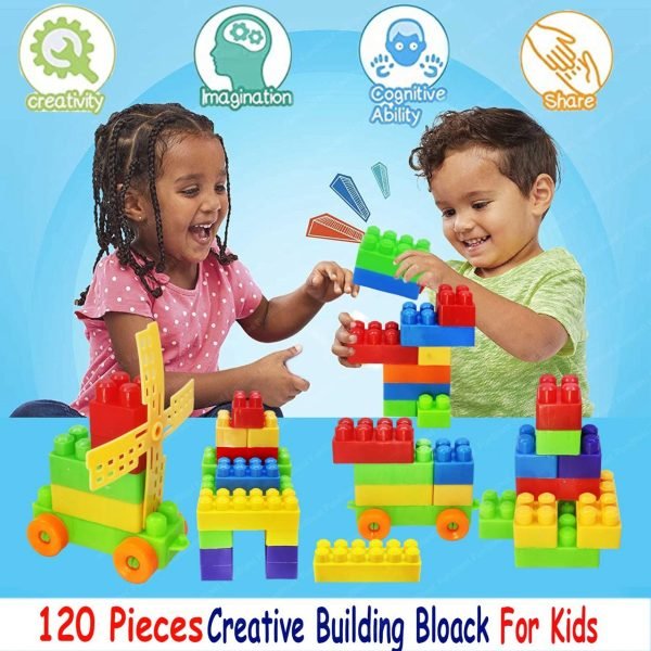 120 PCS BRICK BLOCK BIG SIZE Kids Toy Games - Image 7