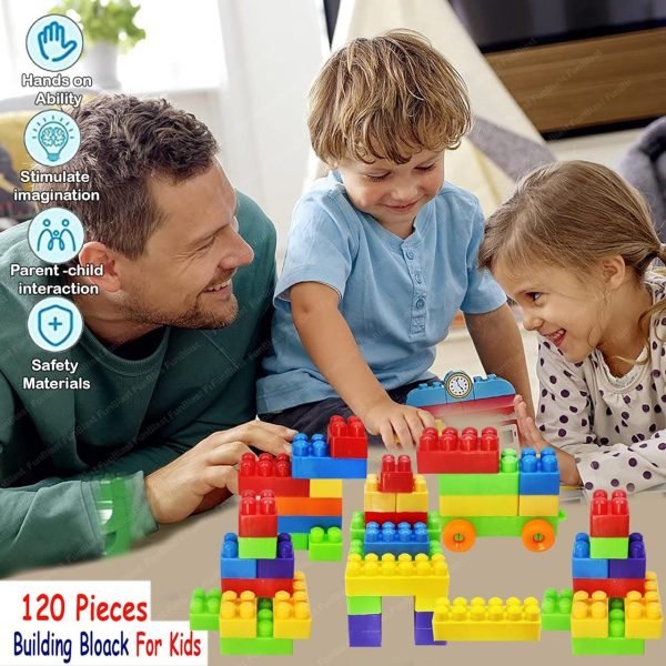 120 PCS BRICK BLOCK BIG SIZE Kids Toy Games - Image 6