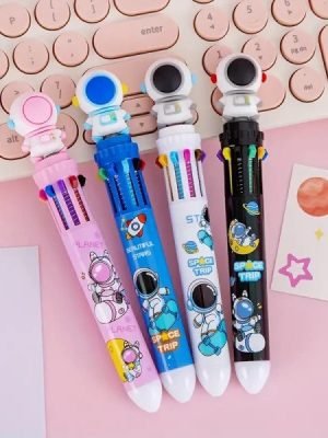 SPACE MULTICOLORED PEN ( 10 RIFIL)