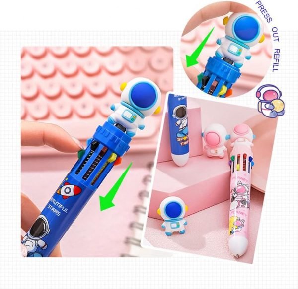 SPACE MULTICOLORED PEN ( 10 RIFIL) - Image 2