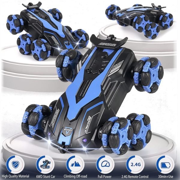 RC STUNT LASER NEW 6WHEEL DRIFT CAR - Image 5