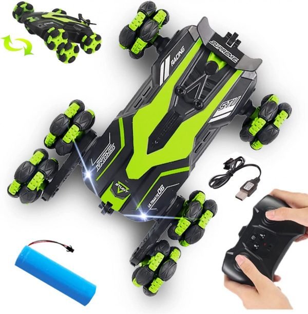 RC STUNT LASER NEW 6WHEEL DRIFT CAR - Image 4