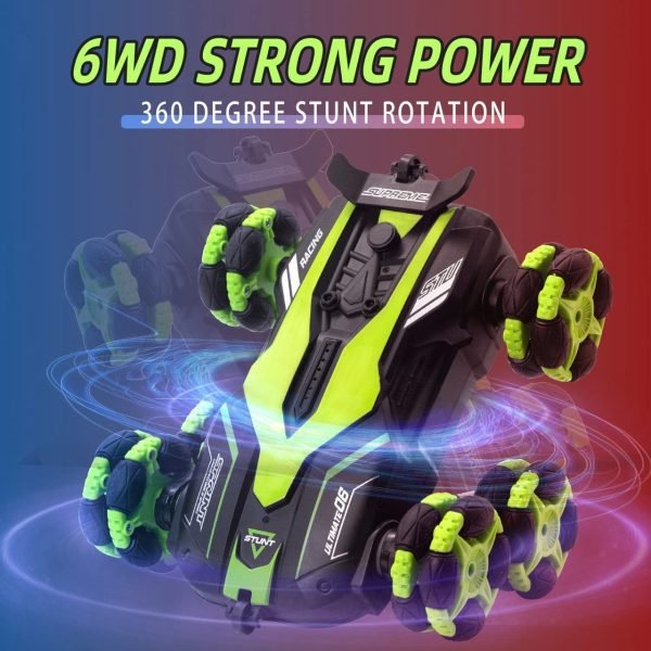 RC STUNT LASER NEW 6WHEEL DRIFT CAR
